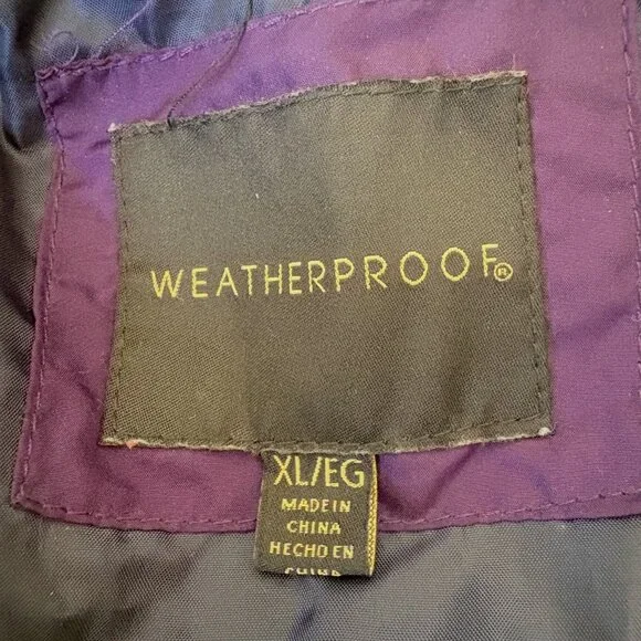 Weatherproof® Women's Size XL Navy Blue Quilted Jacket with Side Stretch - Picture 13 of 16